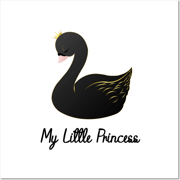 My little princess black swan Wall Art by KimiDart